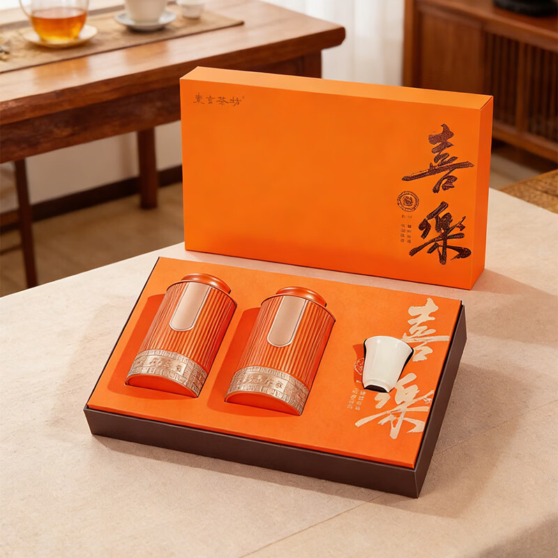 素言茶坊喜乐花开茉莉玉螺120克，玫瑰花100克
