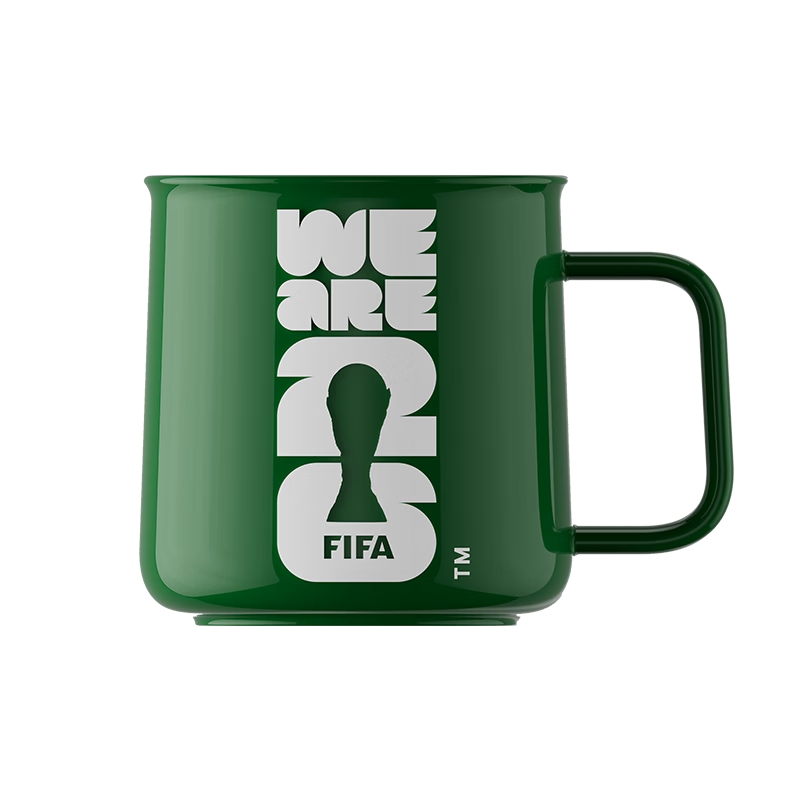 FIFA美加墨世界杯纪念品举办国马克杯370ml绿色