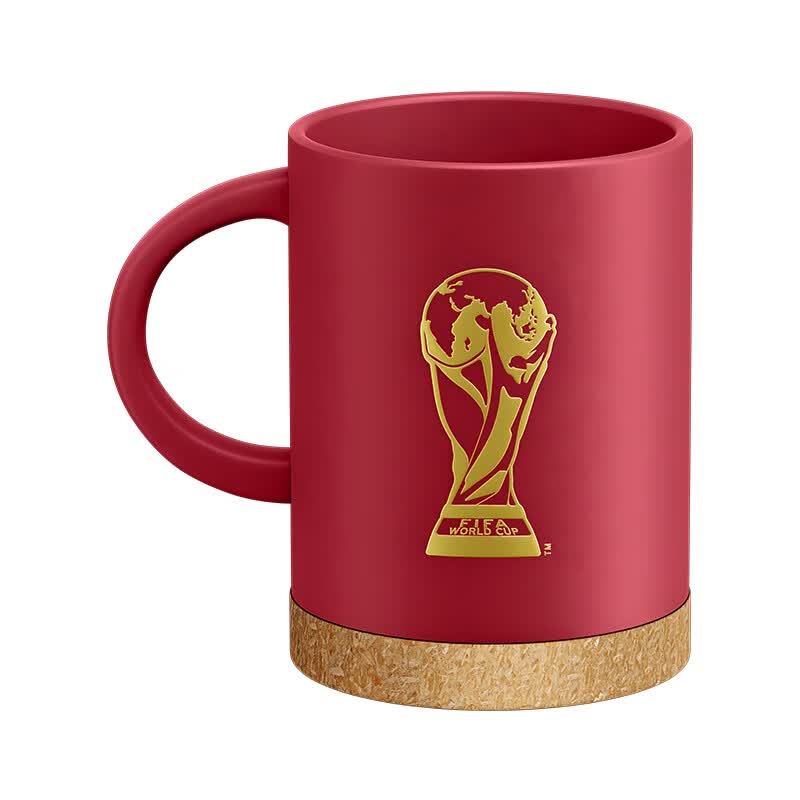 FIFA美加墨世界杯纪念品举办国软木杯423ml红色