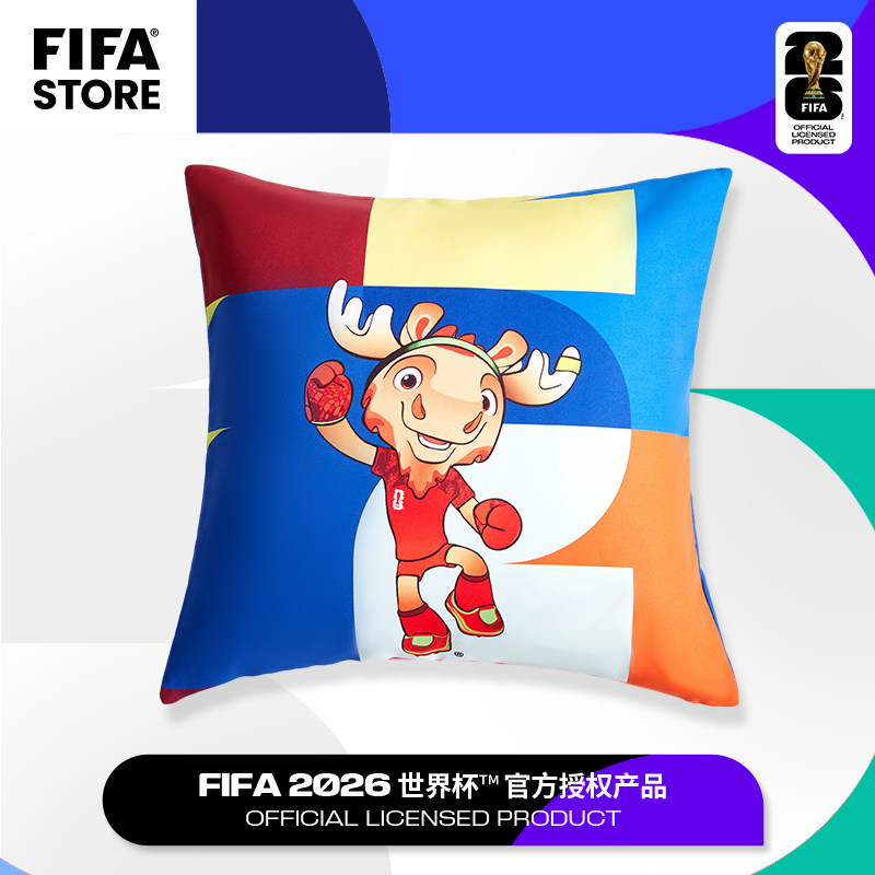 FIFA2026世界杯靠垫（加拿大驼鹿）