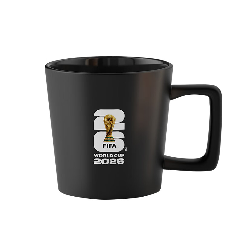 FIFA美加墨世界杯纪念品大力神杯马克杯390ml黑色
