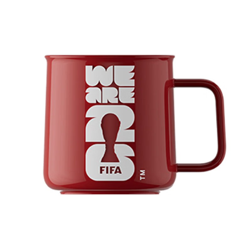 FIFA美加墨世界杯纪念品举办国马克杯370ml红色