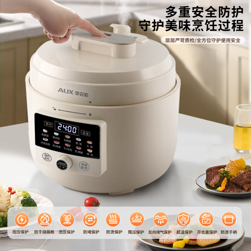 奥克斯电压力锅AX-B599双胆