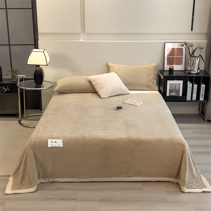 民生一分购-双绒暖云毯复古棕