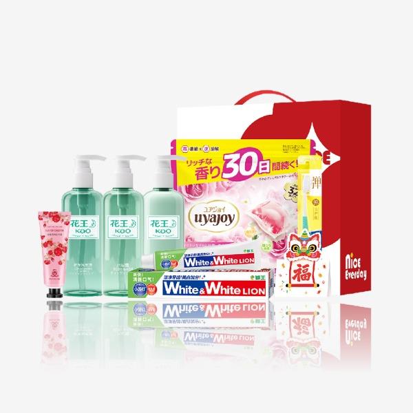 花王狮王岁暖香氛个护清洁7件套JKXH-250905