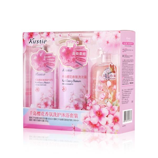 蔻斯汀千岛樱花香氛洗护沐浴套Kustie006