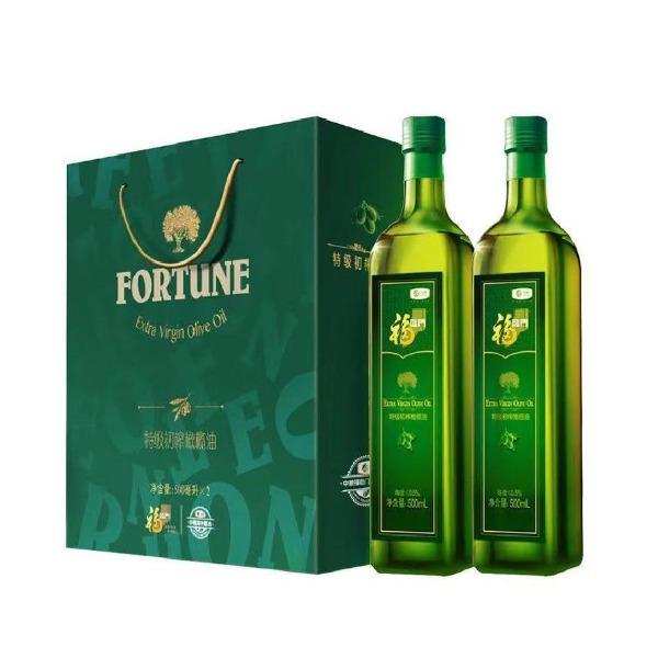 中粮福临门特级初榨橄榄油500ml*2