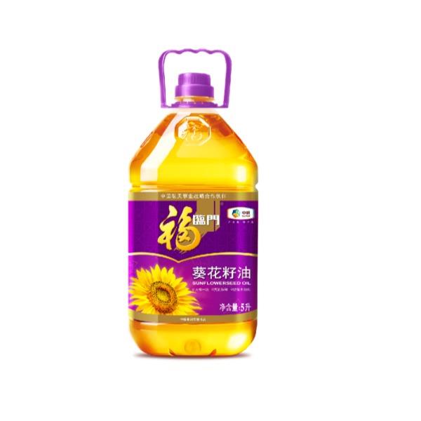 福临门压榨一级葵花籽油5L
