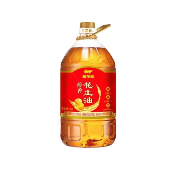 金龙鱼醇香花生油压榨一级5L
