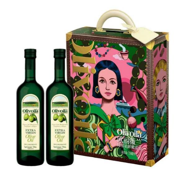 欧丽薇兰特级初榨橄榄油礼盒750ml*2