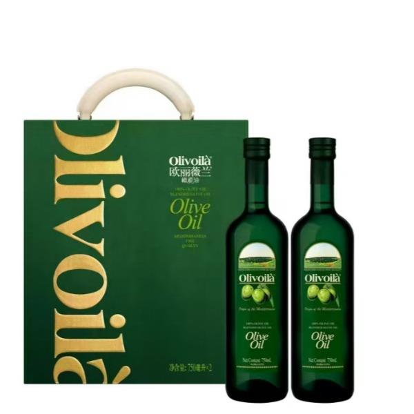 欧丽薇兰纯正橄榄油礼盒750ml*2