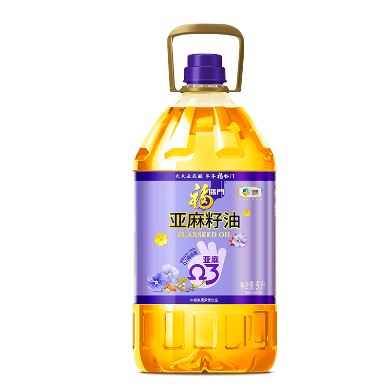 中糧福臨門亞麻籽油5L