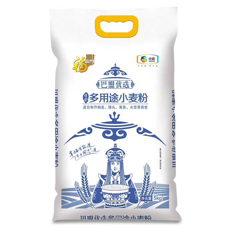 中糧福臨門巴盟優(yōu)選多用途小麥粉5kg