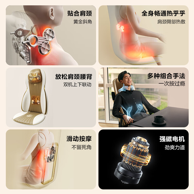 SKG按摩靠垫T7系列1代尊贵款