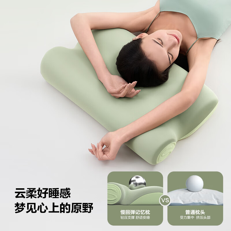 SKG颈椎枕护颈橄榄绿P3系列3代标准款