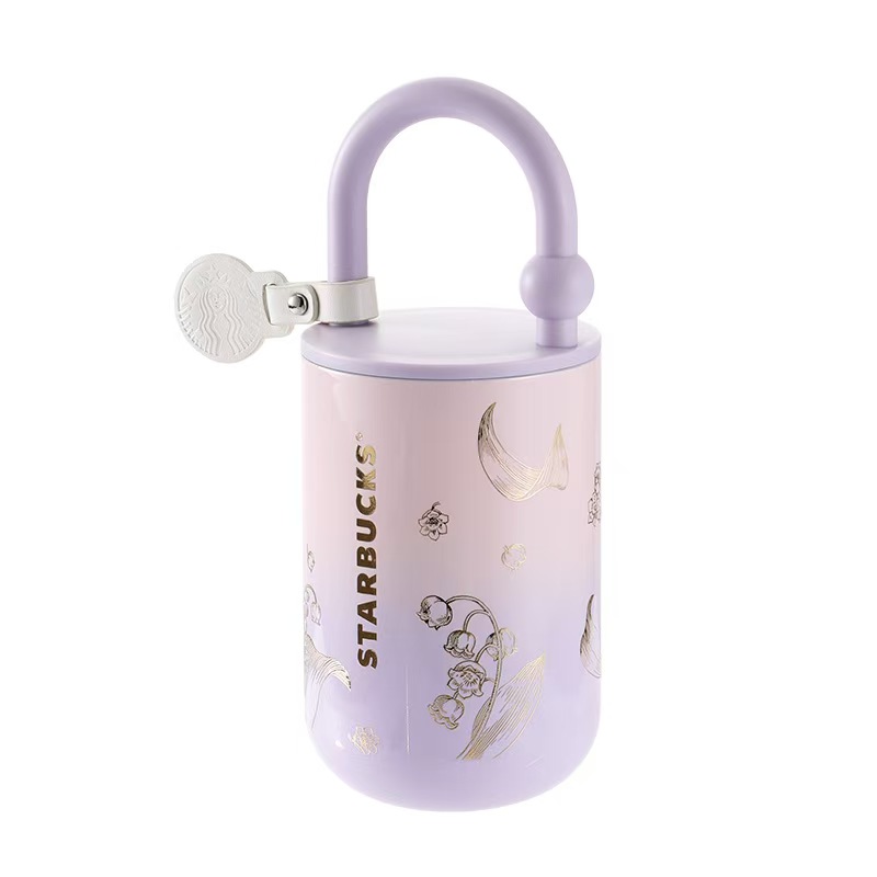 星巴克铃兰款便携保温杯粉紫色390ml11179920