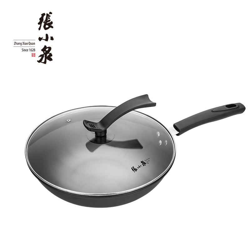 張小泉萬家簡品精鐵炒鍋  32CM     