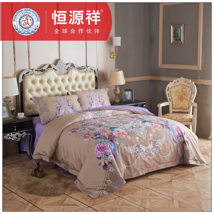 恒源祥床品.60S全棉數(shù)碼印花四件套-華堂飄香HYX003TJ