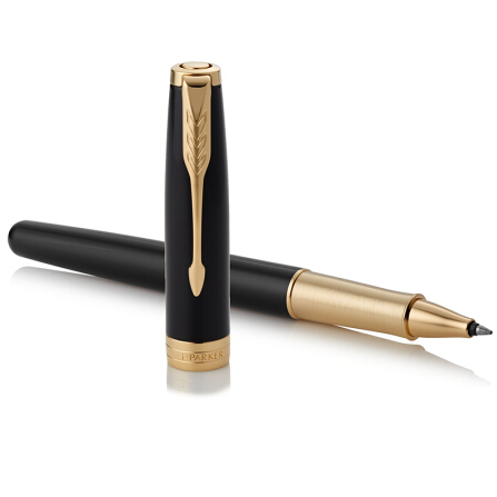 派克2015卓尔纯黑丽雅金夹宝珠笔