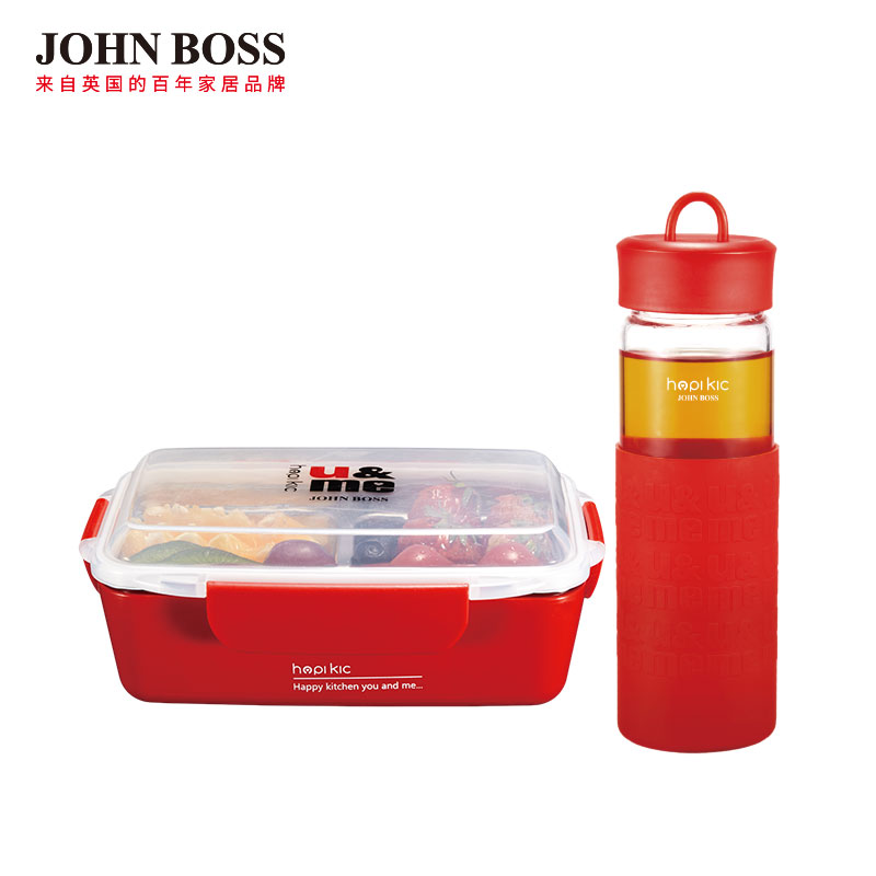 JOHN BOSS快樂廚房便當水杯兩件套  HK-FC01T