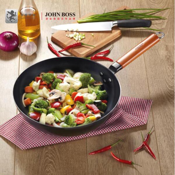 JOHN BOSS莱特真不锈炒锅 HG30-1BK