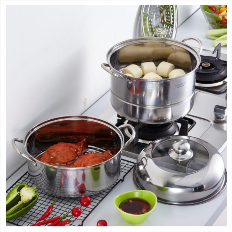 JOHN BOSS厨宝双层蒸锅  HG-Z28-3