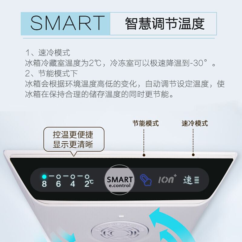 康佳405升对开门冰箱