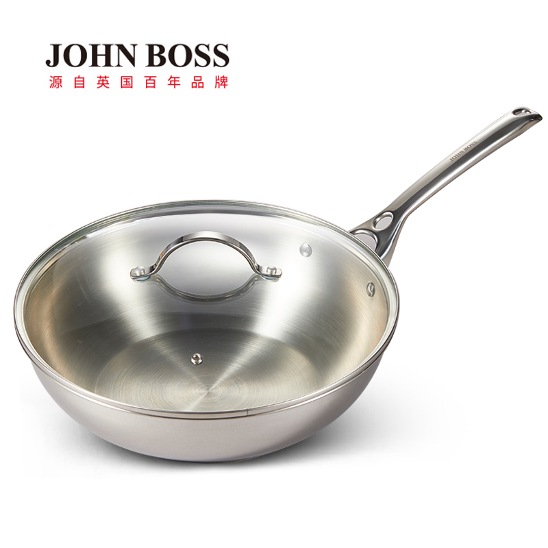 JOHNBOSS不锈钢中式炒锅HG-G30