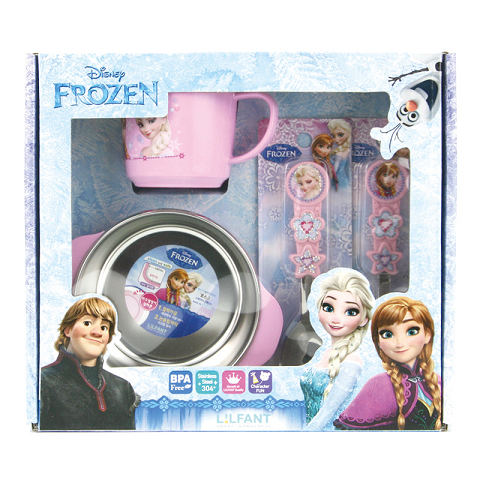 利房LILFANT冰雪奇缘儿童餐具4件套FRO8370