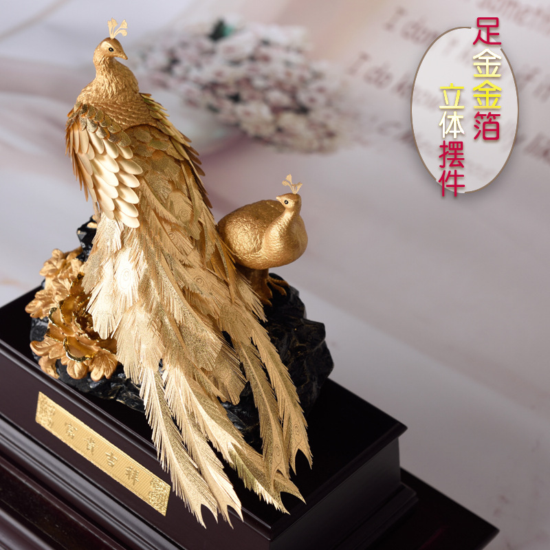 礼信达定制富贵吉祥金箔摆件