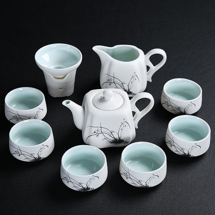 礼信达定制雪花釉茶具套装