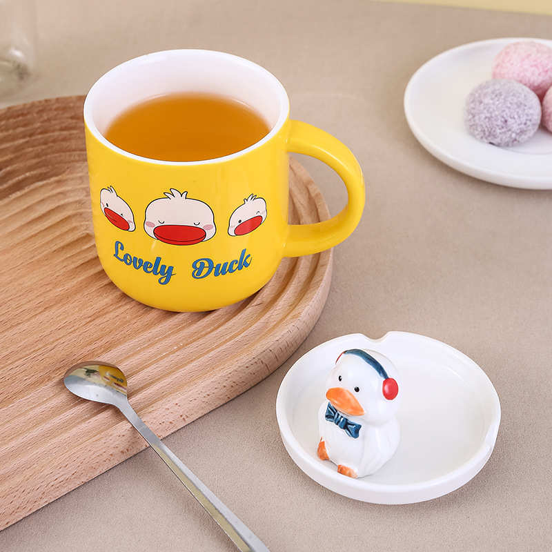 3D立体卡通小萌鸭陶瓷马克杯
