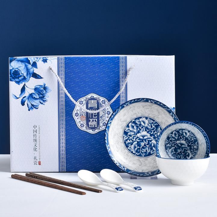 青花瓷海浪樱花7件套