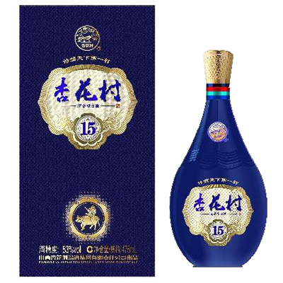 杏花村白酒15年蓝