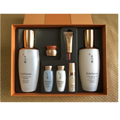 雪花秀人參水乳套