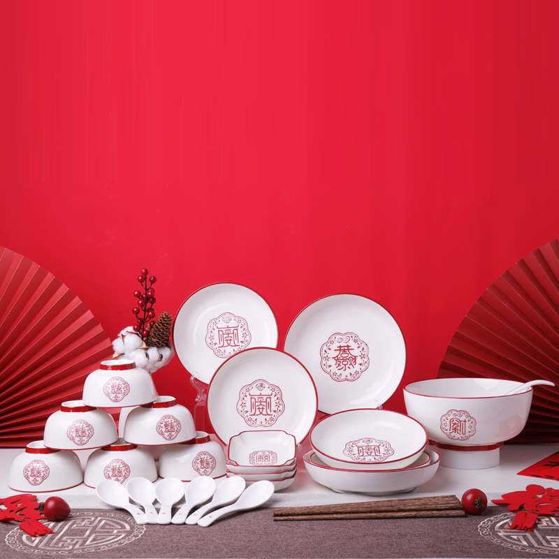 B順祥30頭餐具套裝（五福臨門(mén)）
