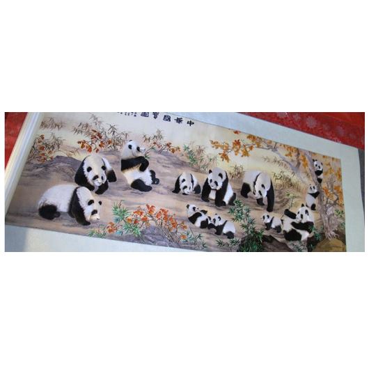 手工繡中華國寶圖