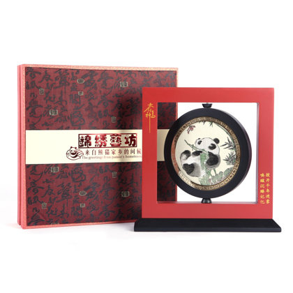 蜀錦擺件乾坤轉盤