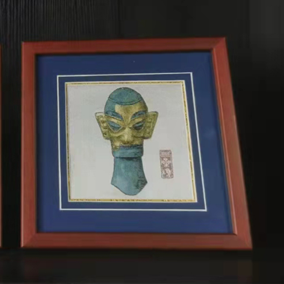 三星堆蜀錦鏡框
