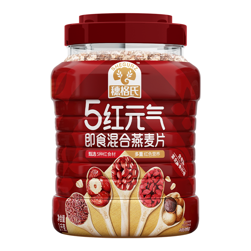 穗格氏5红元气混合即食燕麦片1kg