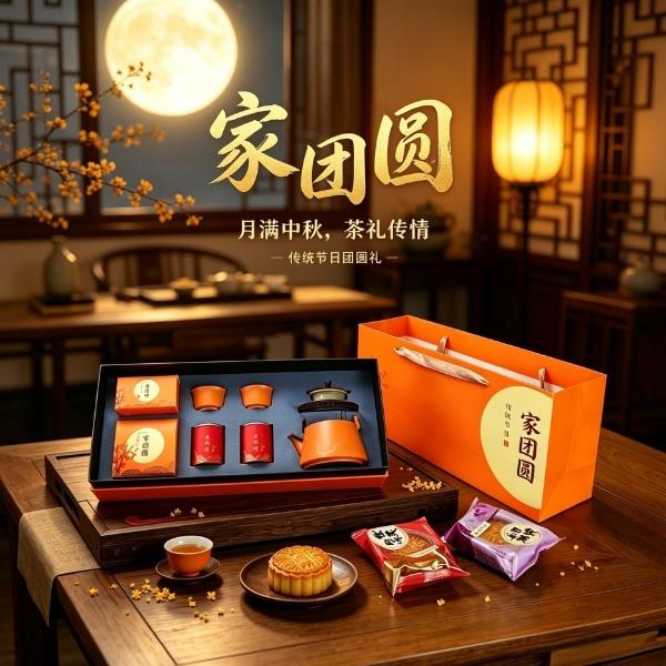 家团圆·中秋茶礼提梁壶套装