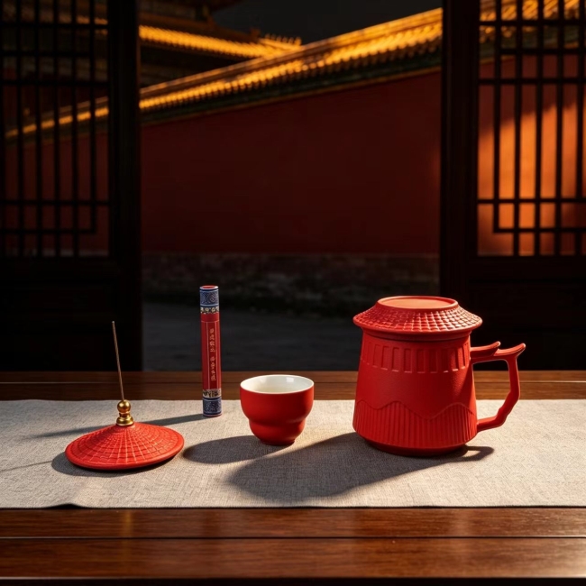故宫文创茶具宫阙办公杯福禄套装